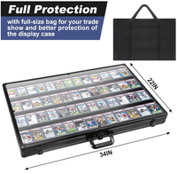 Boîte de présentation de cartes sportives étanche en aluminium avec serrure, idéale pour collectionner les cartes gradées - Vente Flash