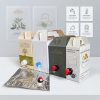Sac en plastique aluminium dans la boîte 3L 5L 10L 20L 220L pour l'eau potable vin boisson, café, sac à bavette de qualité alimentaire