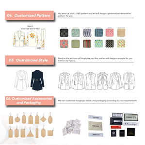 เสื้อสูทผู้หญิงแฟชั่นฤดูใบไม้ร่วงแบบใหม่ ดีไซน์หรูหรา คอตั้ง สีขาว กระดุมแถวเดียว สไตล์ทูนิค เสื้อคลุมเบลเซอร์ สำหรับใส่ทำงานหรือออกงานกลางแจ้ง - Product Image 6