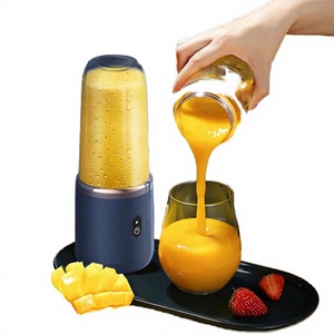 Licuadora Portátil Mini Eléctrica para Smoothies de Frutas, Extractor de Jugos, Procesador de Alimentos con Cuchillas de Acero Inoxidable y Plástico PC para Uso Doméstico - Product Image 3