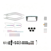 Kit d'éclairage ambiant en cristal 64 couleurs Glefon pour Mercedes-Benz CLA /GLA /W176/ W117 /W118 /W156 /W246, lampe d'ambiance intérieure