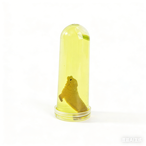 Short Test Tube Jar Ocean Series <b>Slime</b> with Marine Animal Accessories (6 Jars in PVC Box for Children - Product Image 6