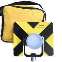 Large Optical Prism Lens (Glass BK7+Aluminum Alloy) for Total Station | Universal 64mm Surveying Reflector Corner Prisms