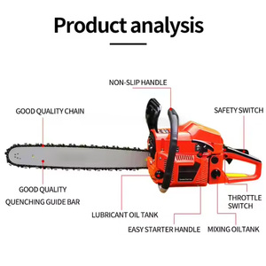 Tronçonneuse à essence industrielle et DIY personnalisée de 20 pouces avec support OEM pour la coupe du bois - Product Image 2