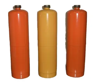 High quality ENISO11118 14.1oz gas bottle Non-Refillable Canister Gas Cylinder gas can for butane