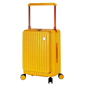 <span class=keywords><strong>Valise</strong></span> à roulettes moderne et légère avec grande capacité, <span class=keywords><strong>taille</strong></span> <span class=keywords><strong>moyenne</strong></span> de 20 pouces, design élargi et dissimulé, en matériau PC avec serrure - Product Image 3