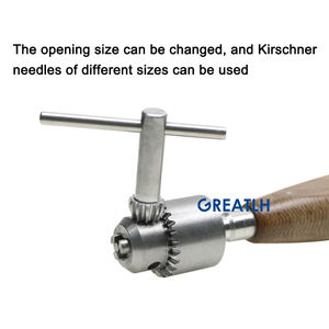 Armadietto ortopedico Kirschner forato a mano trapano a forma di T/dritto a forma di osso trapano a mano strumento ortopedico Pet - Product Image 3