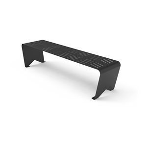 Banco de Metal Perforado Personalizable de Acero Inoxidable/Aluminio - Panel Metálico Perforado Moderno para Exteriores y Espacios Públicos - Product Image 3