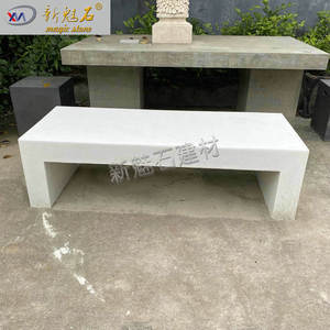 Nuevo Banco de Hormigón GRC Magic Stone para Parques, 3 cm de Grosor, Personalizable, para Exteriores y Paisajismo - Product Image 3