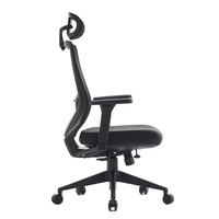 Chaise de bureau ergonomique moderne en maille avec hauteur réglable et roulettes pivotantes pour usage domestique ou professionnel