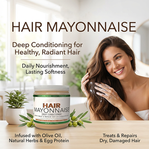 Crème revitalisante profonde bio végane sans silicone pour cheveux abîmés, hydratante et fortifiante, formule 2-en-1, protection de la couleur - Product Image 5