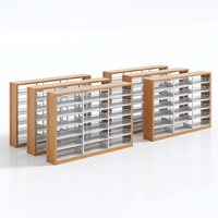 Étagère double face en acier Étagère en métal Bibliothèques design moderne