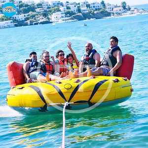 Promotion : Jouets aquatiques gonflables flottants pour 4 à 10 personnes, tube de ski nautique, bateau gonflable, donut aquatique - Product Image 2