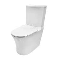 WC moderne en céramique blanche, deux pièces, à fixation murale, siphon en P, double chasse, auto-nettoyant, émaillé, désodorisant, pour salle de bain d'hôtel, à poser au sol