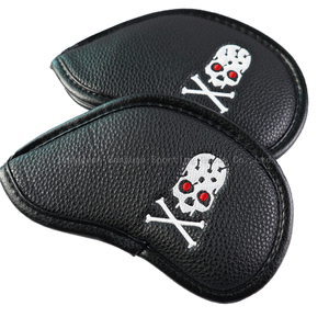 Individuelles Logo <span class=keywords><strong>Golf</strong></span>-Kopfbedeckungen 10-teiliges Set Mätzchen-Klappe-Schutzhülle gestrickt einfarbig <span class=keywords><strong>Golf</strong></span>-Klub-Kopfbedeckung - Product Image 4