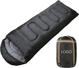 Sac de couchage imperméable et léger pour adultes, 4 saisons, chaud et froid, avec sac de Compression pour l'intérieur et l'extérieur