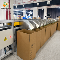 Système de trieur de colis automatique FARVISION avec commande servo, capacité de 6000 colis par heure, trieur de colis à grande vitesse, charge utile de 60 kg