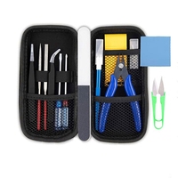 Kit de herramientas básicas de modelador de Gundam, 14 Uds., herramientas de construcción de Hobby para coches, modelo de aviones, montaje de Material metálico