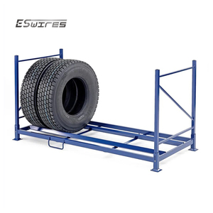<span class=keywords><strong>Vente</strong></span> directe d'usine, supports de stockage de pneus pliables en acier robuste, adaptés aux pneus de camion - Product Image 3