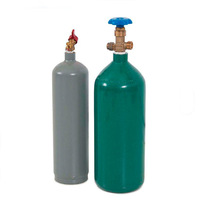 Kit industriel pour bouteilles d'oxygène de 4 L et d'acétylène de 2 L pour le soudage et la découpe, poids de 48 kg