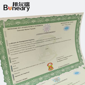 Security <b>Paper</b> with UV Reactive Pattern Embedded Fiber <b>Holographic</b> Feature for Official Document Authentication - Product Image 5