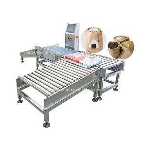 Système de contrôle de poids pour boîtes de colis sur convoyeur à rouleaux, machine de rejet, personnalisable OEM/ODM, certifié CE, précision de 20g pour 25kg de riz - Product Image 1
