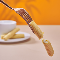 Bâtonnets de biscuits fourrés croustillants au lait de soja et au fromage, sans graisses trans, marque privée disponible
