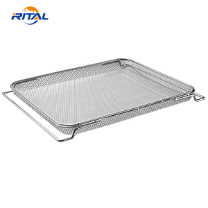 Plateau de cuisson en treillis métallique en acier inoxydable OEM 304 pour <span class=keywords><strong>four</strong></span> conventionnel - Product Image 1
