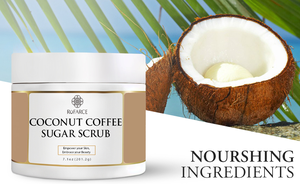 Etiqueta privada Exfoliante natural Coco Café Azúcar Exfoliante corporal para <span class=keywords><strong>baño</strong></span> y ducha con extracto <span class=keywords><strong>de</strong></span> avena - Product Image 6
