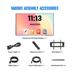 Pantalla Digital Interactiva de 55/65/75/86 Pulgadas, Pizarra Inteligente 4K UHD IFPD, Pizarra Interactiva Inteligente para la Enseñanza Escolar - Product Image 4