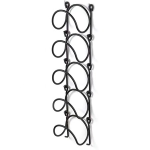 Towel Rack Wall Mounted No Drill Black Iron 5 Layer Multi Functional For <b>Bathroom</b> Towels And <b>Accessories</b> - Product Image 4