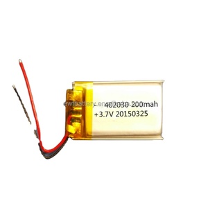 LP402030 충전식 <span class=keywords><strong>3.7v</strong></span> <span class=keywords><strong>190mah</strong></span> 리튬 폴리머 배터리 패드 전화 Mp4 Mp3 스마트 시계 UPS 사용 <span class=keywords><strong>Lipo</strong></span> Lp 402030 배터리 - Product Image 1