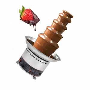 Desain terbaru 30-150 Celcius air mancur coklat dan mesin peleburan menara air terjun pembuat pemanas Pot Melter