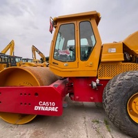 Compacteur vibrant d'occasion DYNAPAC CA510D à effet de compactage uniforme et système de transport antidérapant pour la remise en état des terres et la compactation de la terre