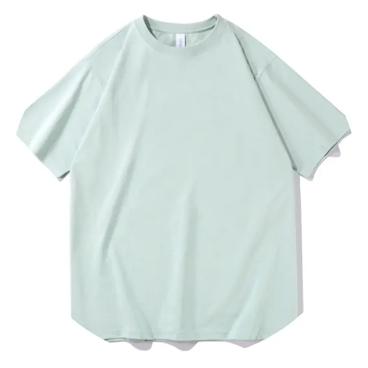 Kaus Katun Warna-warni Buatan Khusus Pria Kaus Grosir Uniseks dengan Logo Kaus Leher-o Cetak Logo Kustom