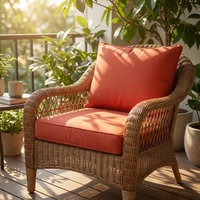 Coussin de banc de patio en forme de papillon, personnalisable, imperméable, 100 % polyester, housse amovible lavable, coussin de chaise de jardin extérieur
