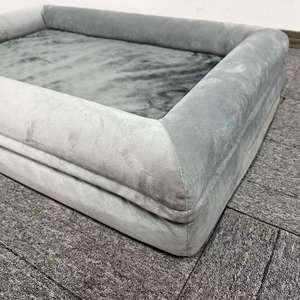 Cama para Perro de Interior Clásica de Lujo Ecológica con Funda Extraíble y Lavable, Rellena de Espuma, Diseño Rectangular Sólido - Product Image 6