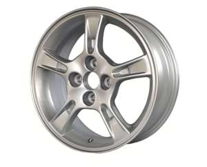 Jantes en alliage de 14 pouces 4x100 pour Toyota Yaris <span class=keywords><strong>Aygo</strong></span> Corolla Mazda 2 Suzuki Swift Argent 5 branches CB54.1 ET40 - Product Image 2