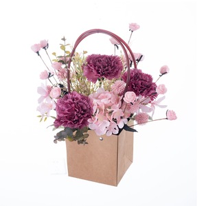 Erika Mori - Juego de Cestas de Flores Artificiales, Ramo de Claveles Rosas para Boda, Decoración de Pared CF01470 - Product Image 5