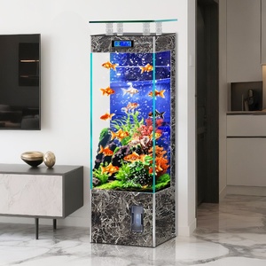 2026 Nieuw Model Kantoor Thuis <span class=keywords><strong>Aquarium</strong></span> Grote Ultra-Heldere Glas Ecologische Staande Geïntegreerde Verticale Rechthoekige <span class=keywords><strong>Aquarium</strong></span> - Product Image 2