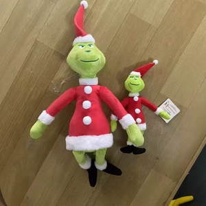 <span class=keywords><strong>Peluche</strong></span> <span class=keywords><strong>Grinch</strong></span>, le méchant de Noël, à transfert thermique - Monstre aux cheveux verts, figurine de dessin animé pour enfants - Product Image 2