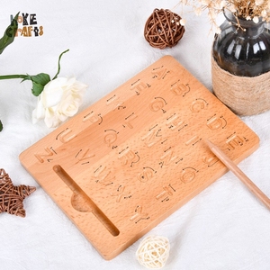 Hoye Dụng Cụ Vẽ Bảng Chữ Cái Thủ Công Bảng Tập Luyện Chữ Cái Mầm Non Cho Trẻ Em Bảng Học Viết Bằng Gỗ - Product Image 4