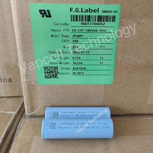 Ampace 18650 JP30 3000mAh 36A 3.6V Oplaadbare Li-ion Batterij 18650 Hoge Capaciteit Oplaadbare Li-ion Batterij voor UPS/Elektrische Gereedschappen - Product Image 5