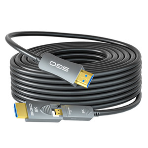 Câble <span class=keywords><strong>HDMI</strong></span> à fibre optique détachable 8K <span class=keywords><strong>micro</strong></span> typeD à type A 4K120Hz AOC <span class=keywords><strong>HDMI</strong></span> 2.1V câble <span class=keywords><strong>HDMI</strong></span> 8K60Hz - Product Image 1
