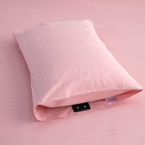 Vintage Organic Cotton Silver Fiber Embroidered Knitted Rectangle Grounding <b>Pillow</b> Case Geometric Pattern Striped Eco-Friendly - Product Image 3