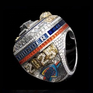 En gros 2025 Oklahoma City Thunder Championnat Anneaux Unisexe Mode Argent Plaqué Alliage Basketball Sport Bijoux pour Fan - Product Image 4