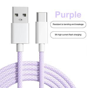Cables de Carga USB a Tipo C de Venta Caliente, Carga Rápida, 2M 1.5M 1M, Cable Trenzado para Teléfono Móvil - Product Image 6