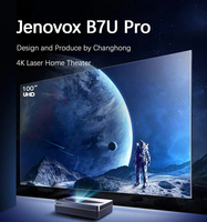 Projecteur laser 4K pour cinéma maison à courte focale Jenovox B7U Pro Changhong 3700 lumens ANSI 3+64 Go Android Smart TV