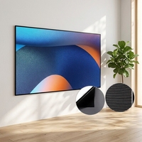 Bestseller 72 Zoll 16:9 UST ALR Fester Rahmen CLR Leinwand 4K Laser-Projektor Heimkino CBSP PET Kristall-Projektionsleinwände