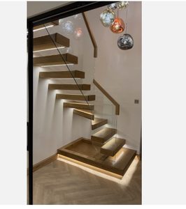 <span class=keywords><strong>Escalier</strong></span> flottant audacieux, <span class=keywords><strong>escalier</strong></span> cantilever apparent, main courante épaisse recouverte de cuir, <span class=keywords><strong>escalier</strong></span> mural en béton <span class=keywords><strong>brut</strong></span> - Product Image 6